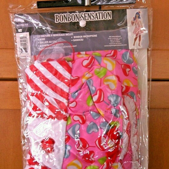Kids Lollipop Sensation Sugar Sugar Size 7-9 Candy Girl Fancy Dress Up Halloween - Picture 5 of 16